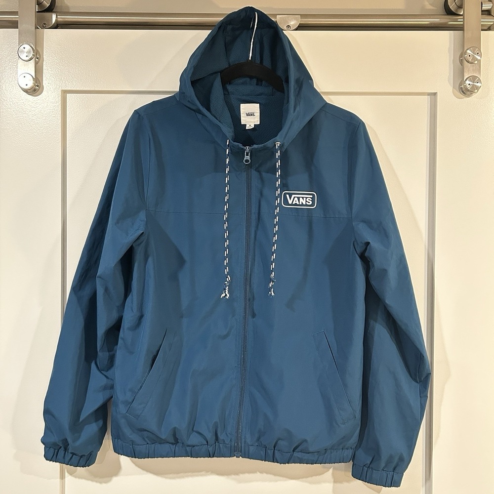 Women's‎ Medium Vans Off The Wall Windbreaker Blue/Teal Great Condition